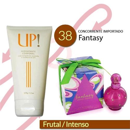 Hidratante Corporal UP! 38, fragrância do Fantasy.